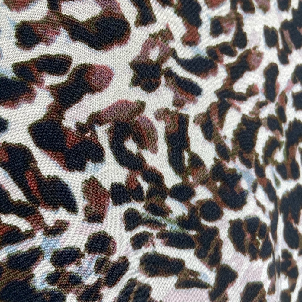 Cabi 3414 Sz M CropTop Cheetah Print Cuffed Sleeve - Picture 4 of 5
